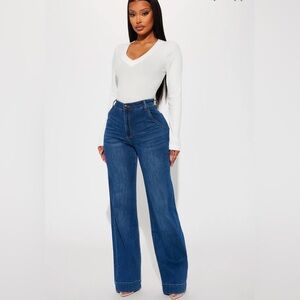 NWT Margot Stretch Trouser Jeans - Dark Wash Size 7